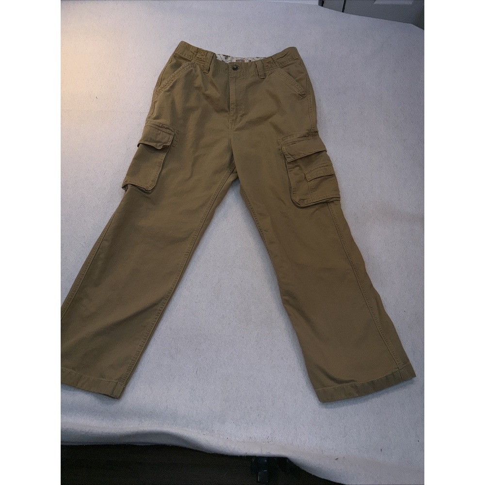Route 66 Teen 16‎ H  Pants Khaki Cotton Cargo Denim Jeans Straight Leg